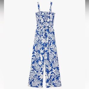Kate Spade Smocked Jumpsuit Size Large